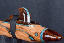 Olive Native American Flute, Minor, Low C#-4, #S2K (9)